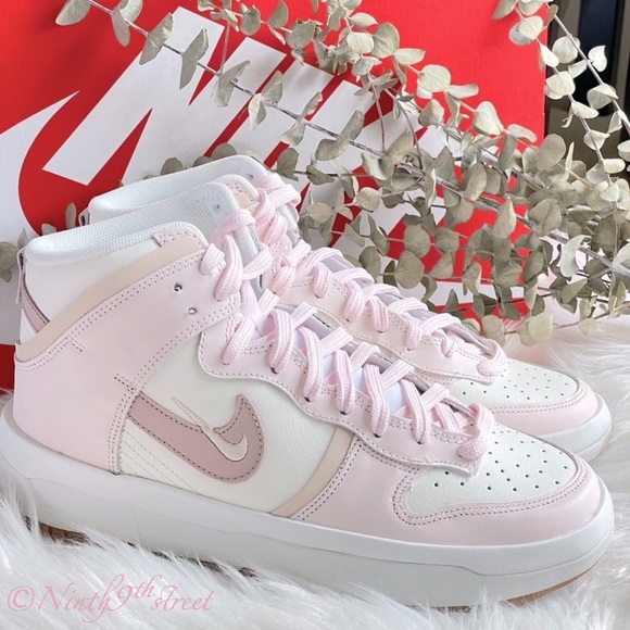 nike dunk high up pink